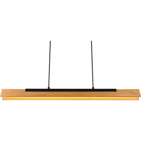 HLW LED LED Hanglamp 25W - Dimbaar, Mat Zwart/Wit - Warm Wit 3000K, Aluminium