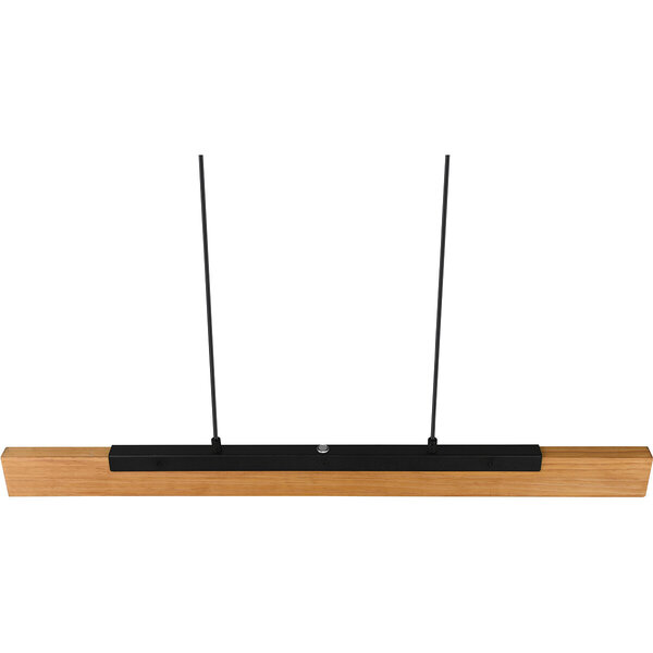 HLW LED LED Hanglamp 25W - Dimbaar, Mat Zwart/Wit - Warm Wit 3000K, Aluminium