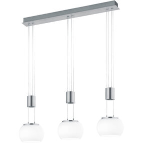 Dimbare LED Hanglamp 24W - Warm Wit - Mat Nikkel