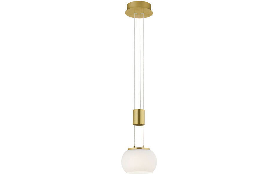 HLW LED Witte & Gouden Dimbare LED Hanglamp 8W - Warm Wit Licht 3000K HLW LED Witte & Gouden Dimbare LED Hanglamp 8W - Warm Wit Licht 3000K