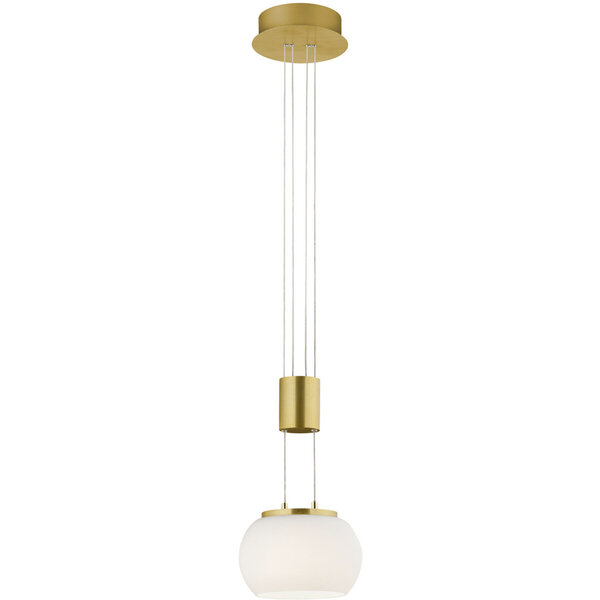 HLW LED Witte & Gouden Dimbare LED Hanglamp 8W - Warm Wit Licht 3000K