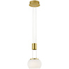 HLW LED Witte & Gouden Dimbare LED Hanglamp 8W - Warm Wit Licht 3000K