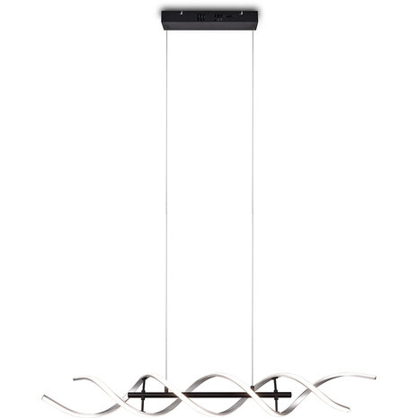 HLW LED LED Hanglamp Trion Sarina 45W - Dimbaar, Aanpasbare Kleur, Geborsteld Zilver