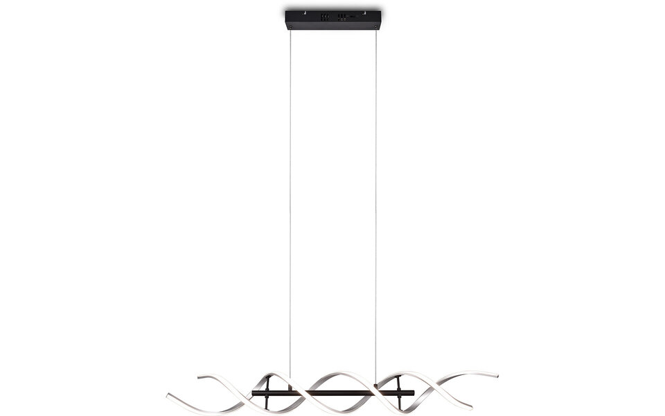 HLW LED LED Hanglamp Trion Sarina 45W - Dimbaar, Aanpasbare Kleur, Geborsteld Zilver