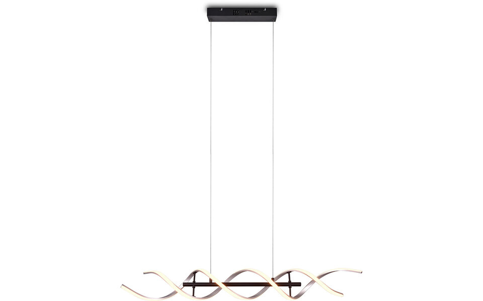 HLW LED LED Hanglamp Trion Sarina 45W - Dimbaar, Aanpasbare Kleur, Geborsteld Zilver