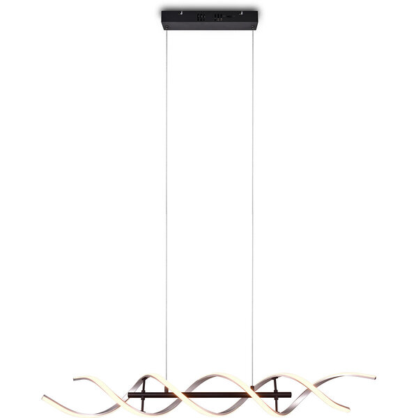 HLW LED LED Hanglamp Trion Sarina 45W - Dimbaar, Aanpasbare Kleur, Geborsteld Zilver