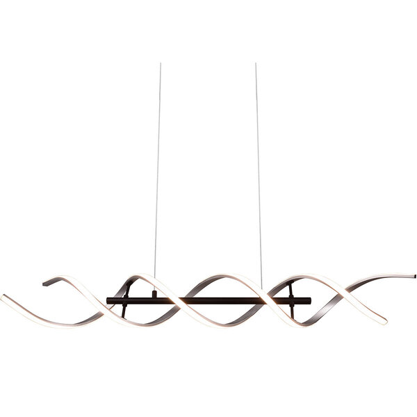 HLW LED LED Hanglamp Trion Sarina 45W - Dimbaar, Aanpasbare Kleur, Geborsteld Zilver