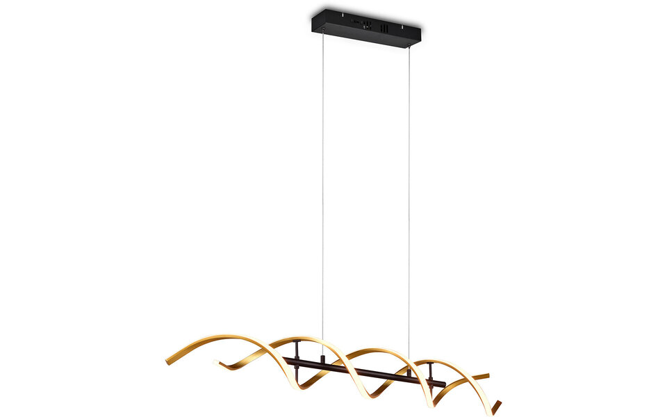 HLW LED Trion Sarina Dimbare LED Hanglamp 45W - Gouden Afwerking & Aanpasbare Kleur