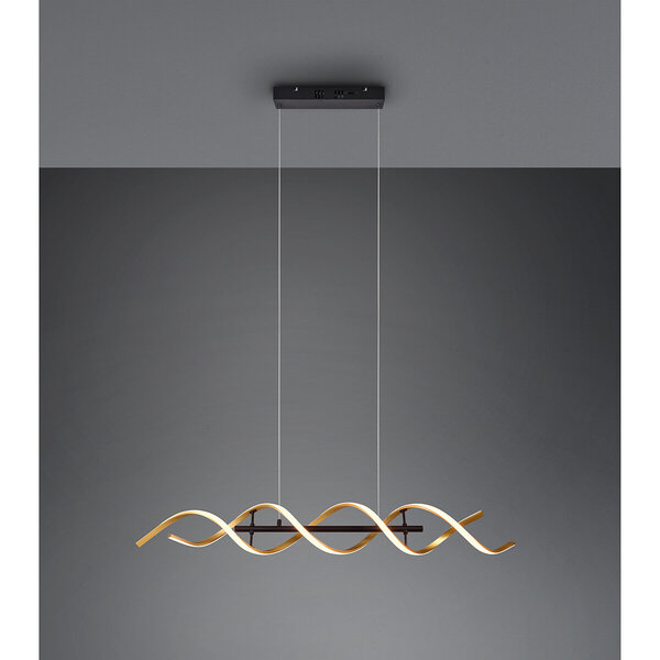 HLW LED Trion Sarina Dimbare LED Hanglamp 45W - Gouden Afwerking & Aanpasbare Kleur