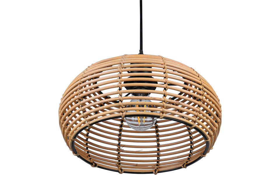 HLW LED Trion Irene LED Hanglamp Hout - E27 Fitting, 1-lichts, Bruin, Verstelbaar