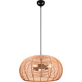 LED Hanglamp Hout Trion Irene - 3-lichts rond met E27 fitting, bruin