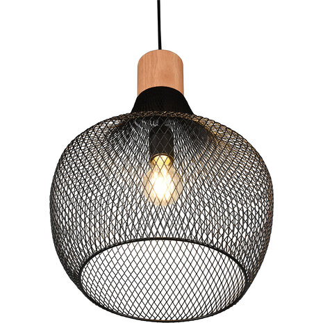 HLW LED Mat Zwarte LED Hanglamp Trion Jenna XL - Aluminium, E27, In hoogte verstelbaar HLW LED Mat Zwarte LED Hanglamp Trion Jenna XL - Aluminium, E27, In hoogte verstelbaar