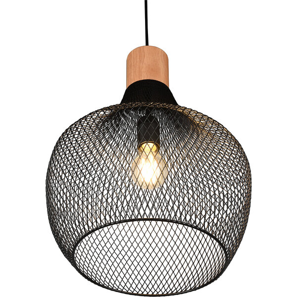 HLW LED Mat Zwarte LED Hanglamp Trion Jenna XL - Aluminium, E27, In hoogte verstelbaar HLW LED Mat Zwarte LED Hanglamp Trion Jenna XL - Aluminium, E27, In hoogte verstelbaar