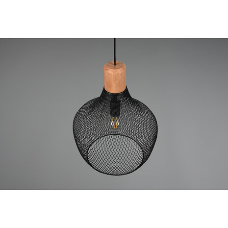 HLW LED Mat Zwarte LED Hanglamp Trion Jenna XL - Aluminium, E27, In hoogte verstelbaar HLW LED Mat Zwarte LED Hanglamp Trion Jenna XL - Aluminium, E27, In hoogte verstelbaar