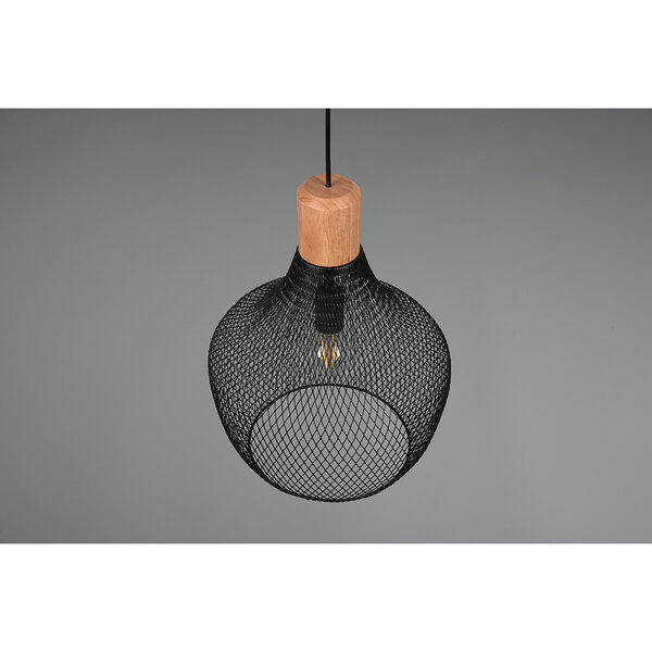 HLW LED Mat Zwarte LED Hanglamp Trion Jenna XL - Aluminium, E27, In hoogte verstelbaar HLW LED Mat Zwarte LED Hanglamp Trion Jenna XL - Aluminium, E27, In hoogte verstelbaar