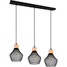 HLW LED Zwarte LED Hanglamp Trion Jenna - 3-lichts, Mat Zwart Aluminium, E27 Fitting HLW LED Zwarte LED Hanglamp Trion Jenna - 3-lichts, Mat Zwart Aluminium, E27 Fitting