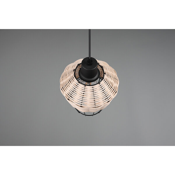 HLW LED LED Hanglamp Trion Bera - 1-lichts, E27 Fitting, Rond Bruin Aluminium