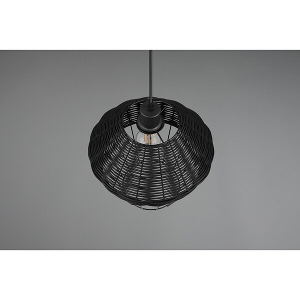 HLW LED LED Hanglamp Trion Bera XL - Zwarte LED Hanglamp met E27 fitting, verstelbaar en duurzaam