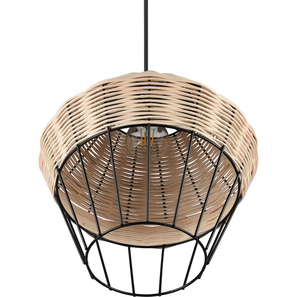 HLW LED LED Hanglamp Trion Bera XL - Bruin Aluminium, E27 Fitting, In Hoogte Verstelbaar