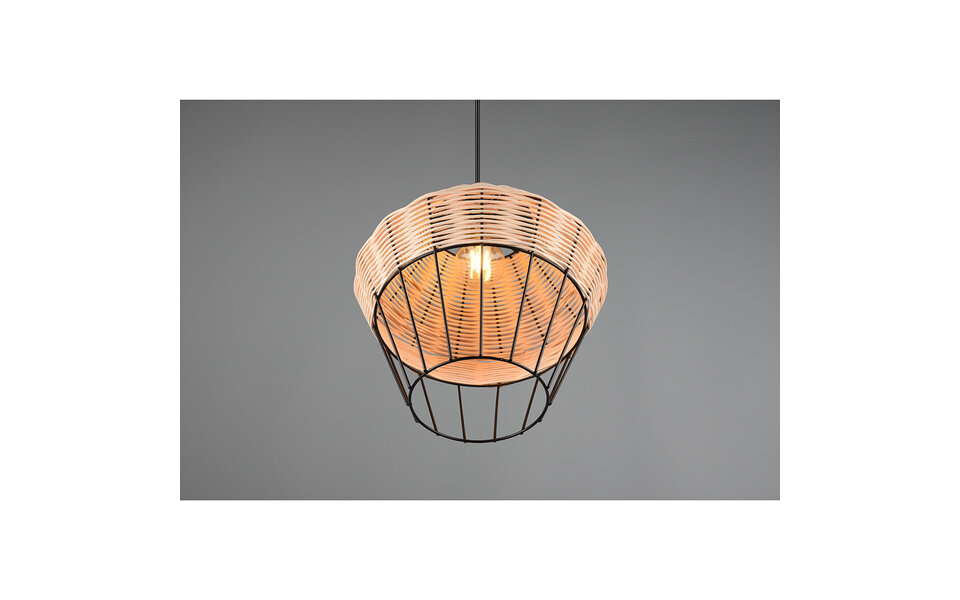 HLW LED LED Hanglamp Trion Bera XL - Bruin Aluminium, E27 Fitting, In Hoogte Verstelbaar