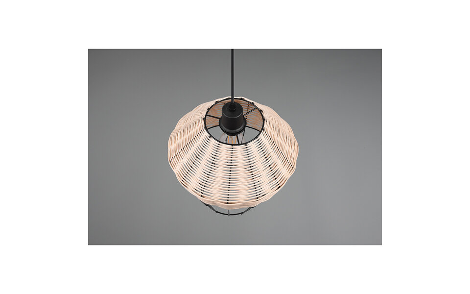 HLW LED LED Hanglamp Trion Bera XL - Bruin Aluminium, E27 Fitting, In Hoogte Verstelbaar