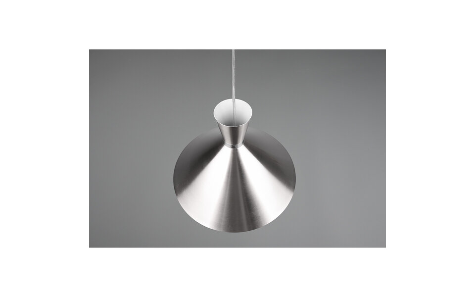 HLW LED LED Hanglamp Trion Ewomi - Rond, Mat Nikkel, Aluminium, E27 Fitting, Ø35cm