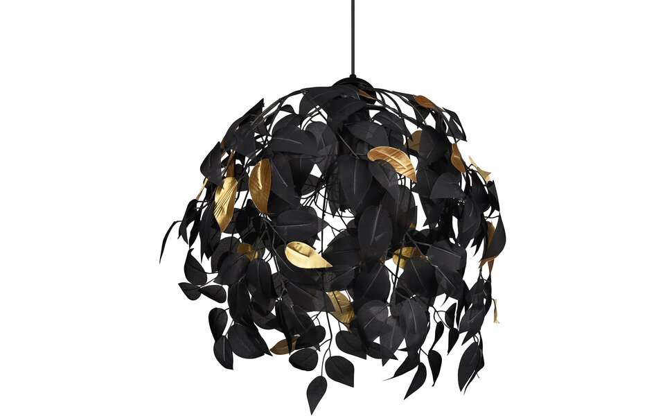 HLW LED LED Kroonluchter Trion Lovy - Zwarte LED Hanglamp met Gouden Accenten HLW LED LED Kroonluchter Trion Lovy - Zwarte LED Hanglamp met Gouden Accenten