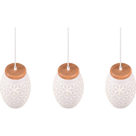 HLW LED Moderne Metalen LED Hanglamp Trion Dabi - Mat Wit, 3-lichts E27, Verstelbaar HLW LED Moderne Metalen LED Hanglamp Trion Dabi - Mat Wit, 3-lichts E27, Verstelbaar