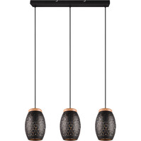 LED Hanglamp Trion Dabi - Zwarte & Gouden Metalen LED Lamp LED Hanglamp Trion Dabi - Zwarte & Gouden Metalen LED Lamp