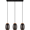 HLW LED Metalen LED Hanglamp Trion Dabi - 3-lichts Zwarte & Gouden LED Lamp HLW LED Metalen LED Hanglamp Trion Dabi - 3-lichts Zwarte & Gouden LED Lamp