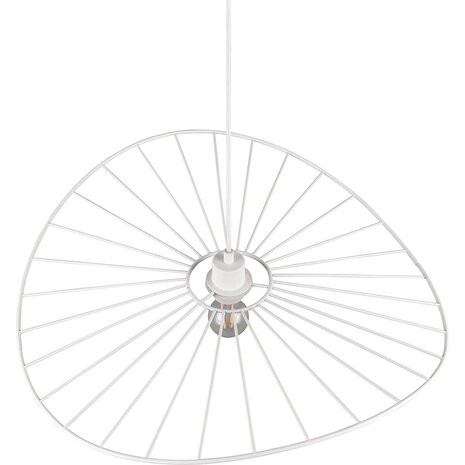 HLW LED Metalen LED Hanglamp Trion Aupe - Witte LED Hanglamp met E27 Fitting, 1-lichts