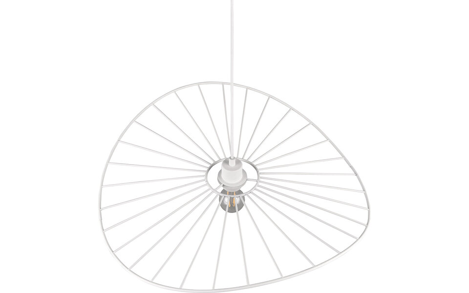 HLW LED Metalen LED Hanglamp Trion Aupe - Witte LED Hanglamp met E27 Fitting, 1-lichts