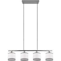 LED Hanglamp Trion Vamos - 4-lichts metalen LED lamp Chroom