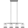 HLW LED Metalen LED Hanglamp Trion Vamos - 4-lichts LED lamp met E14 fitting, chroom