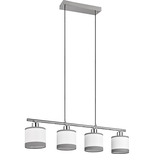 HLW LED Metalen LED Hanglamp Trion Vamos - 4-lichts LED lamp met E14 fitting, chroom