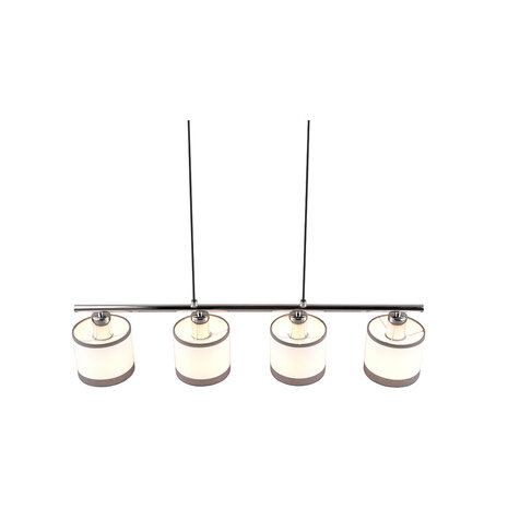 HLW LED Metalen LED Hanglamp Trion Vamos - 4-lichts LED lamp met E14 fitting, chroom