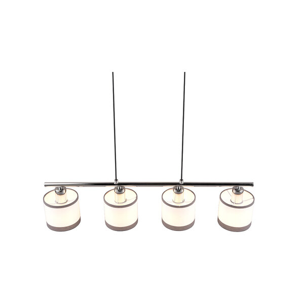 HLW LED Metalen LED Hanglamp Trion Vamos - 4-lichts LED lamp met E14 fitting, chroom