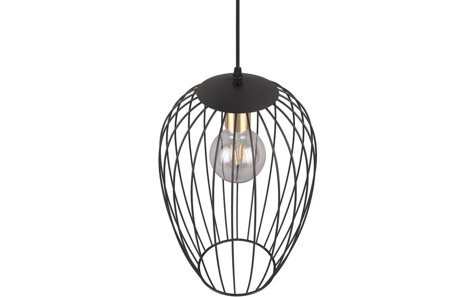 HLW LED Moderne Verstelbare Metalen LED Hanglamp - Zwarte LED Lamp E27 Fitting