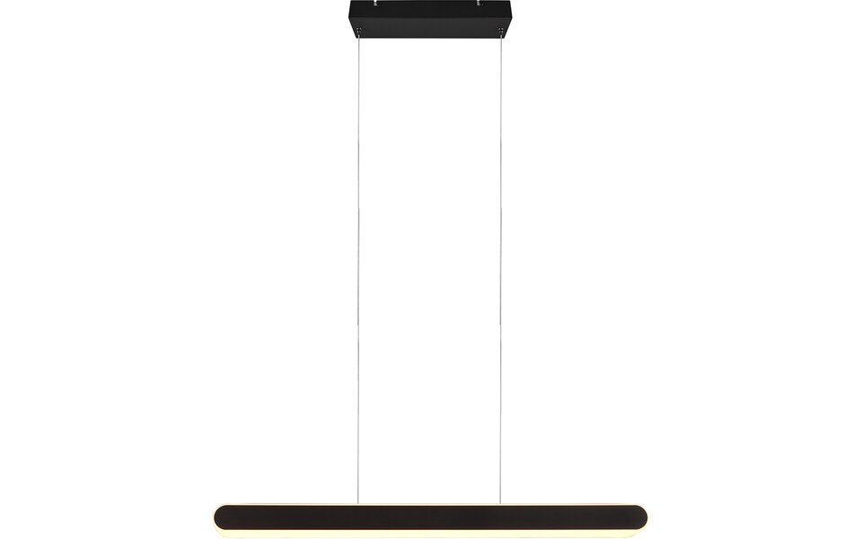 HLW LED Zwarte Metalen LED Hanglamp 48W - Trion Clio Rond & Aanpasbaar