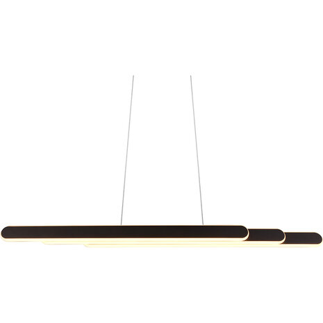 HLW LED Zwarte Metalen LED Hanglamp 48W - Trion Clio Rond & Aanpasbaar HLW LED Zwarte Metalen LED Hanglamp 48W - Trion Clio Rond & Aanpasbaar