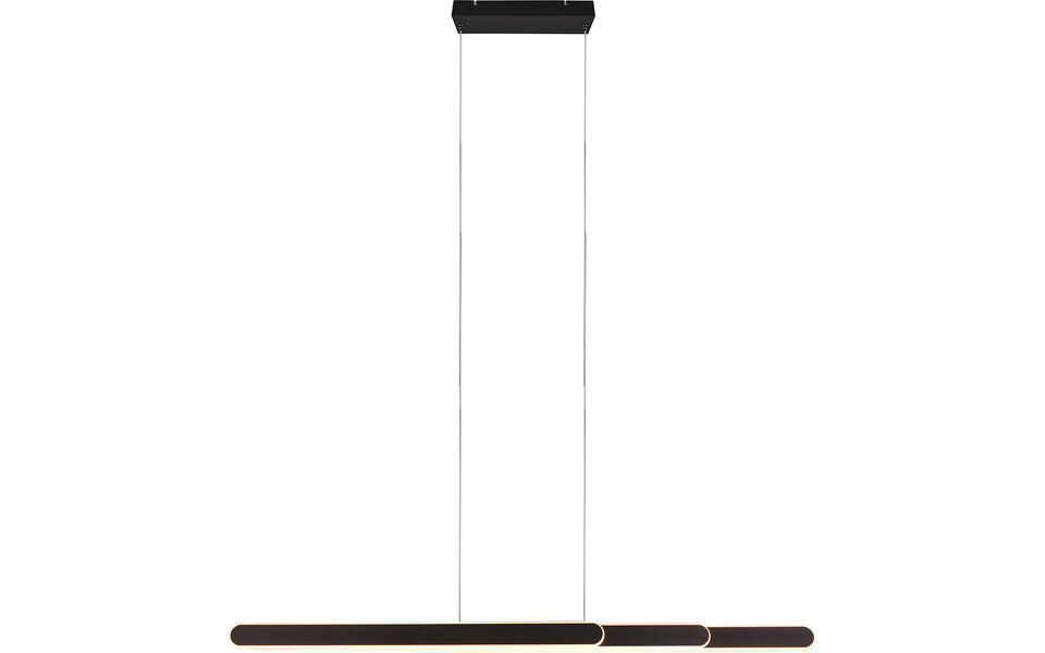 HLW LED Zwarte Metalen LED Hanglamp 48W - Trion Clio Rond & Aanpasbaar