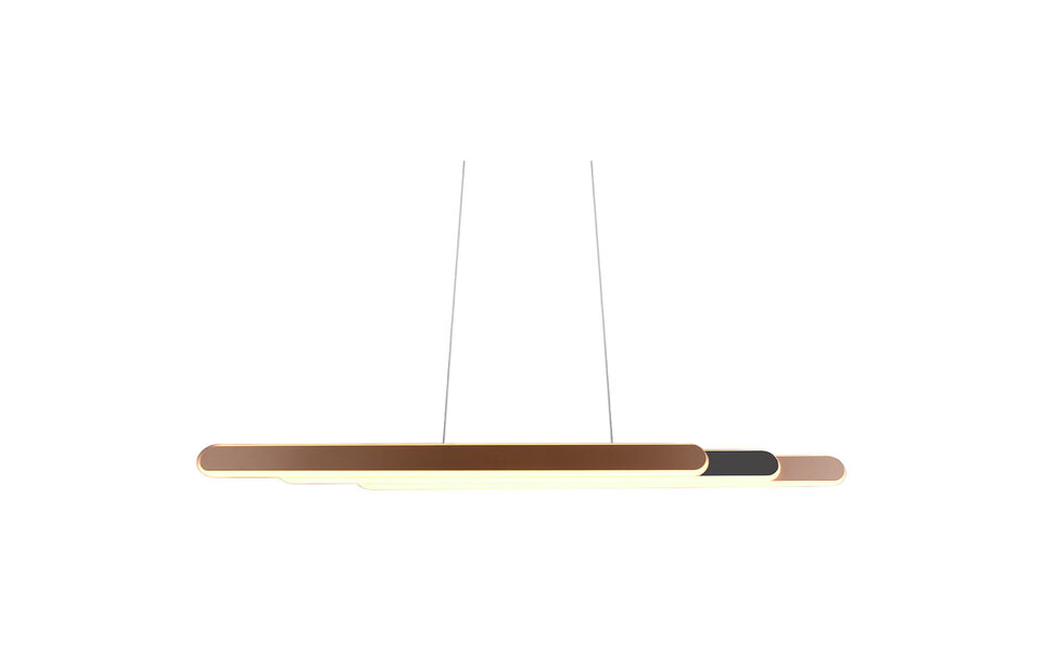 HLW LED 48W LED Hanglamp Trion Clio - Metalen Coffee Hanglamp met Aanpasbare Lichtkleur