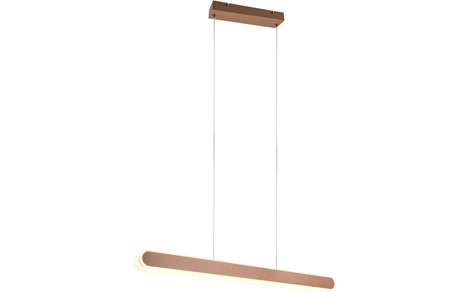 HLW LED 48W LED Hanglamp Trion Clio - Metalen Coffee Hanglamp met Aanpasbare Lichtkleur