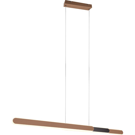 HLW LED 48W LED Hanglamp Trion Clio - Metalen Coffee Hanglamp met Aanpasbare Lichtkleur