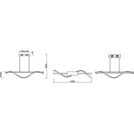 HLW LED Witte Dimbare Metalen LED Hanglamp 26W met Natuurlijk Wit Neutraal Licht HLW LED Witte Dimbare Metalen LED Hanglamp 26W met Natuurlijk Wit Neutraal Licht
