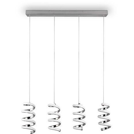 Moderne Metalen LED Hanglamp 8W - Witte LED Hanglamp Neutraal Wit 4000K