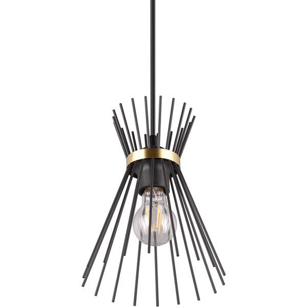 HLW LED Metalen LED Hanglamp Trion Drado - Zwarte & Gouden LED Hanglamp E27 HLW LED Metalen LED Hanglamp Trion Drado - Zwarte & Gouden LED Hanglamp E27