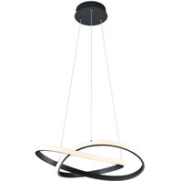 Dimbare Mat Zwarte LED Hanglamp - Warm Wit 27.5W