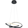 HLW LED Moderne Metalen Dimbare LED Hanglamp - Mat Zwart, Warm Wit 27.5W