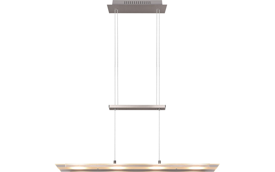 HLW LED Metalen LED Hanglamp Trion Silom - Witte 4-lichts LED Hanglamp, Warm Wit 3000K